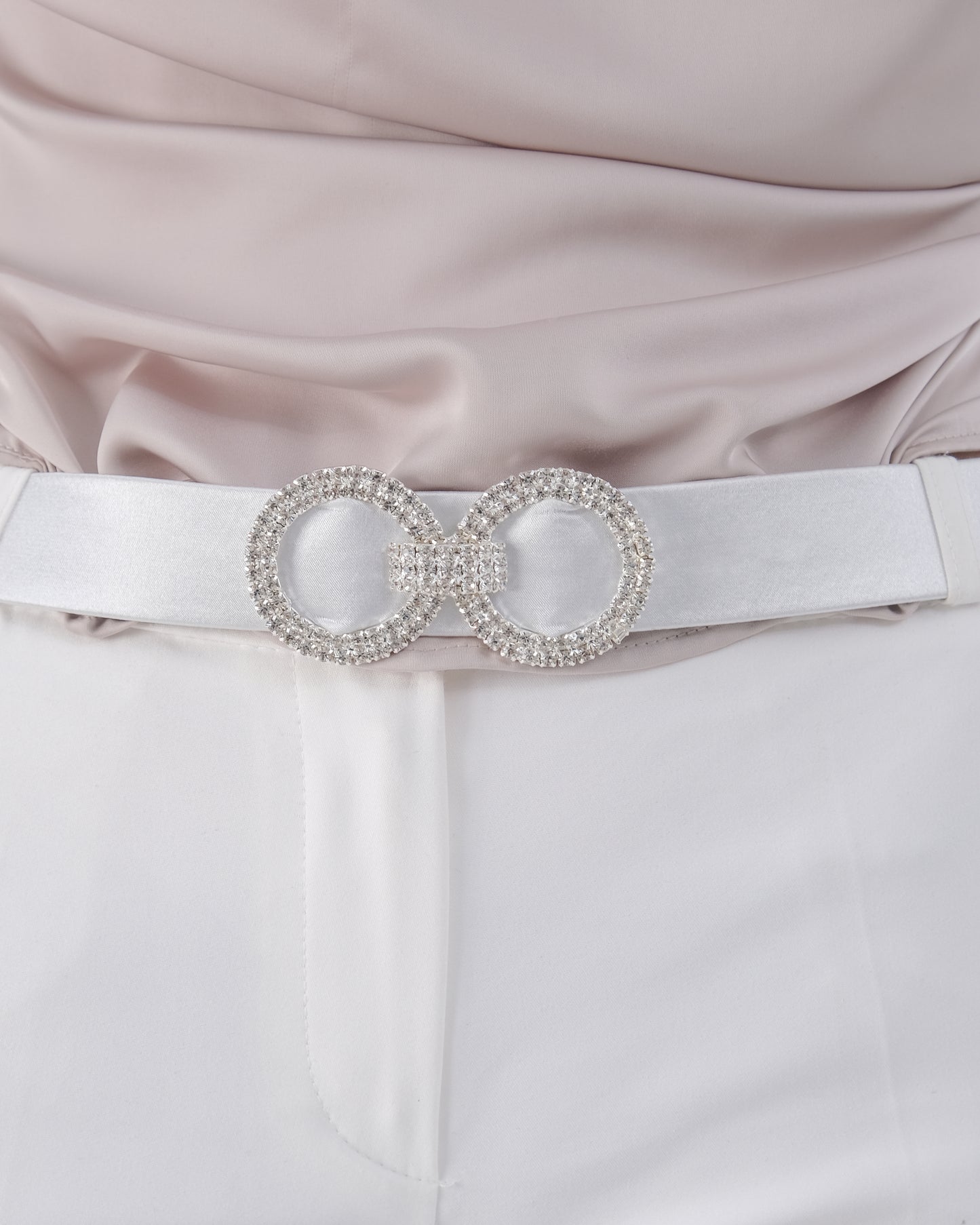 LIBERA SWAROVSKI SILK SATIN BELT