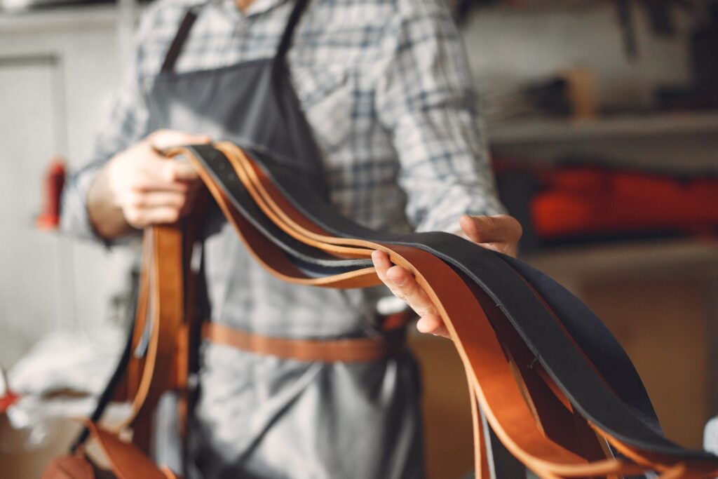 handmade leather belts