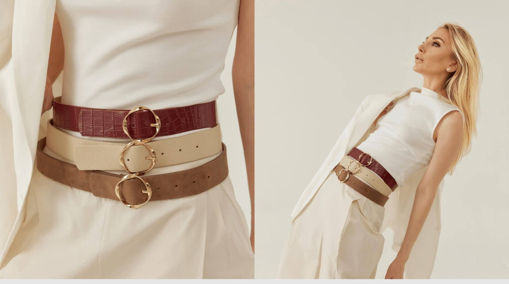 Luxury Leather Belts - Women